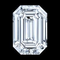 Emerald cut diamond