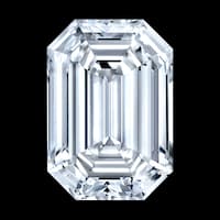 Emerald cut diamond