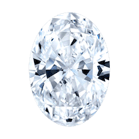 Oval cut diamond
