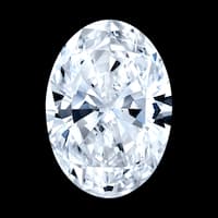 Oval cut diamond