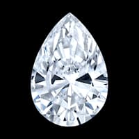 Pear cut diamond