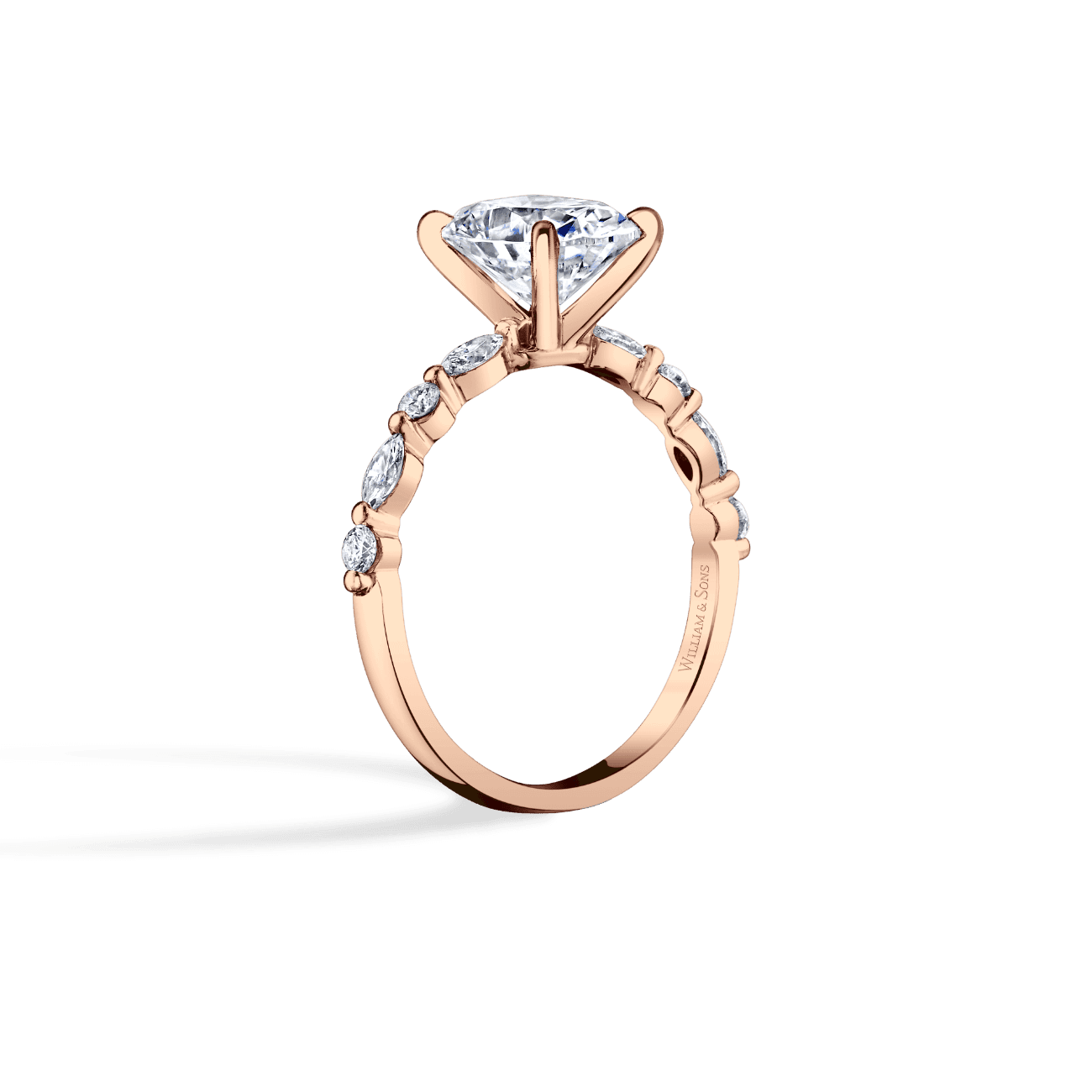 Versaille Alternating Engagement Ring