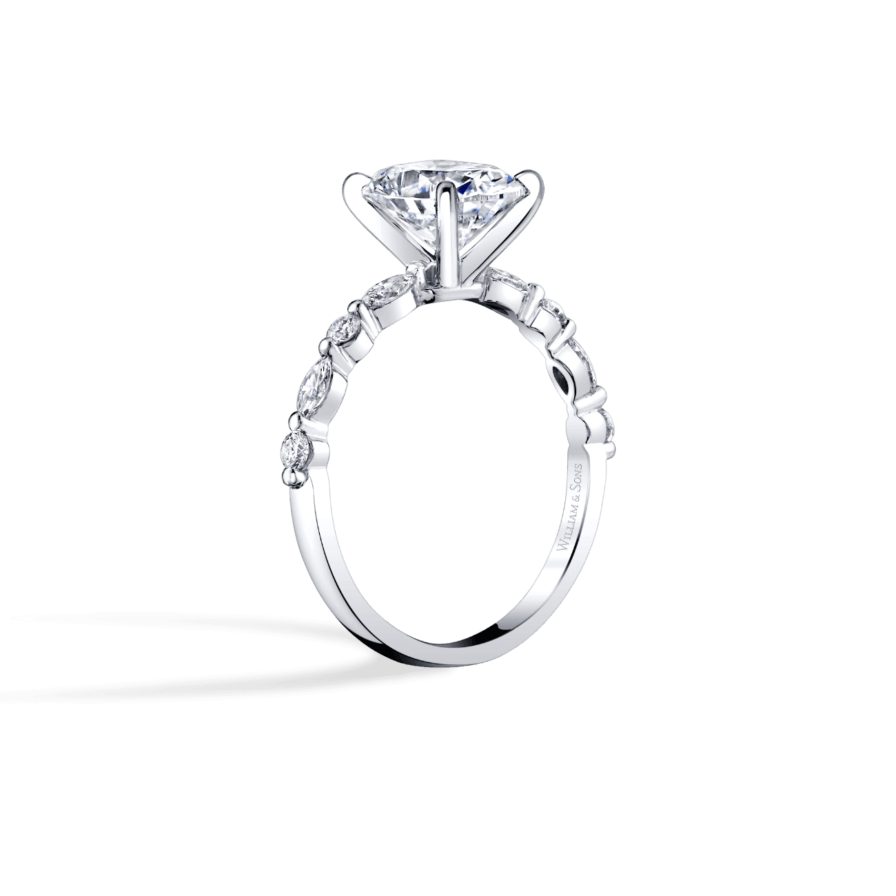 Versaille Alternating Engagement Ring