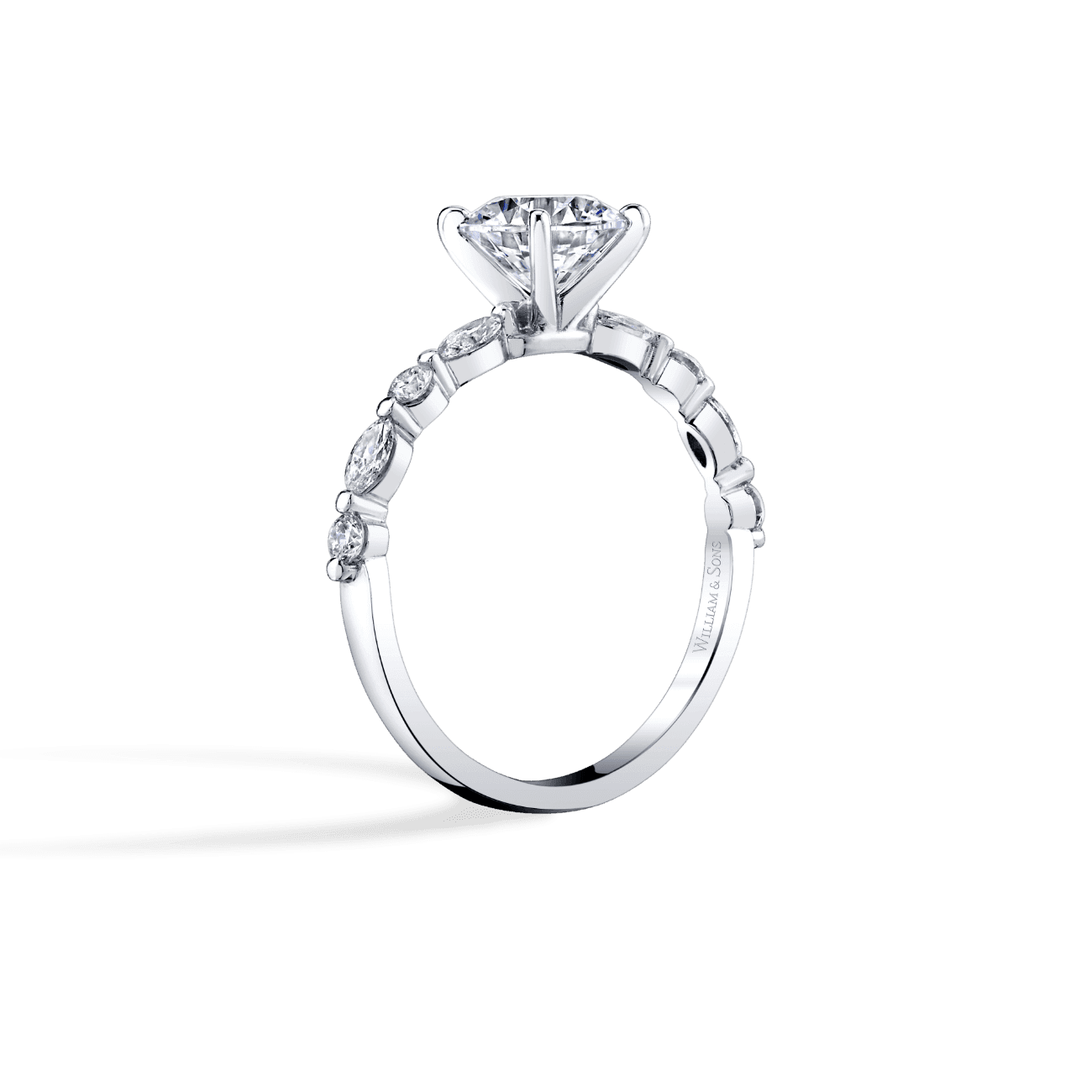 Versaille Alternating Engagement Ring