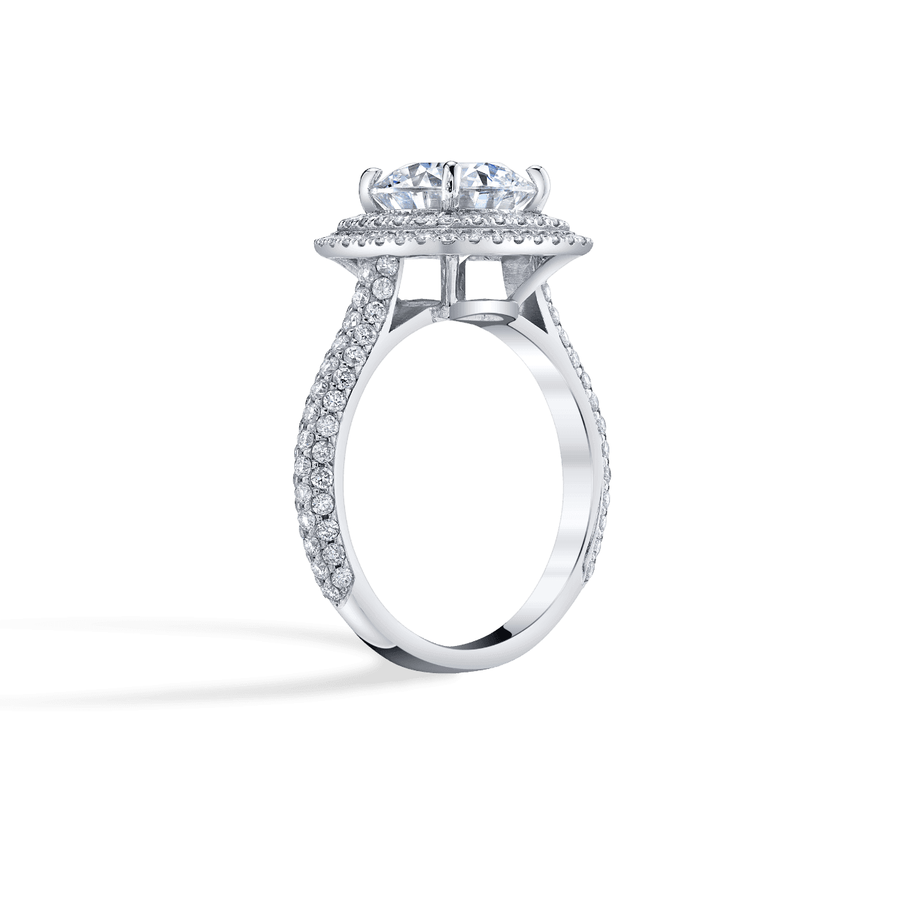 Micro Pave Engagement Ring