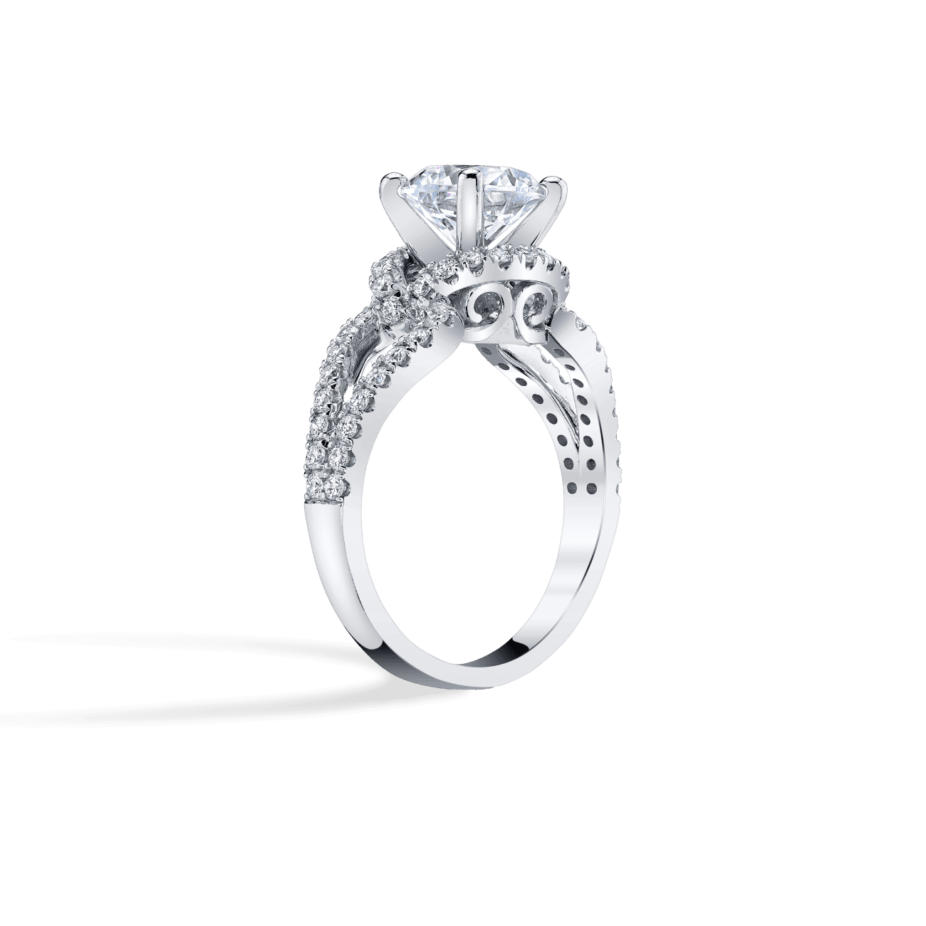 Semi Halo Engagement Ring