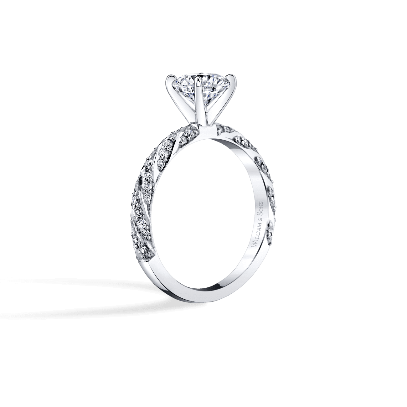 Twisted Vine Engagement Ring