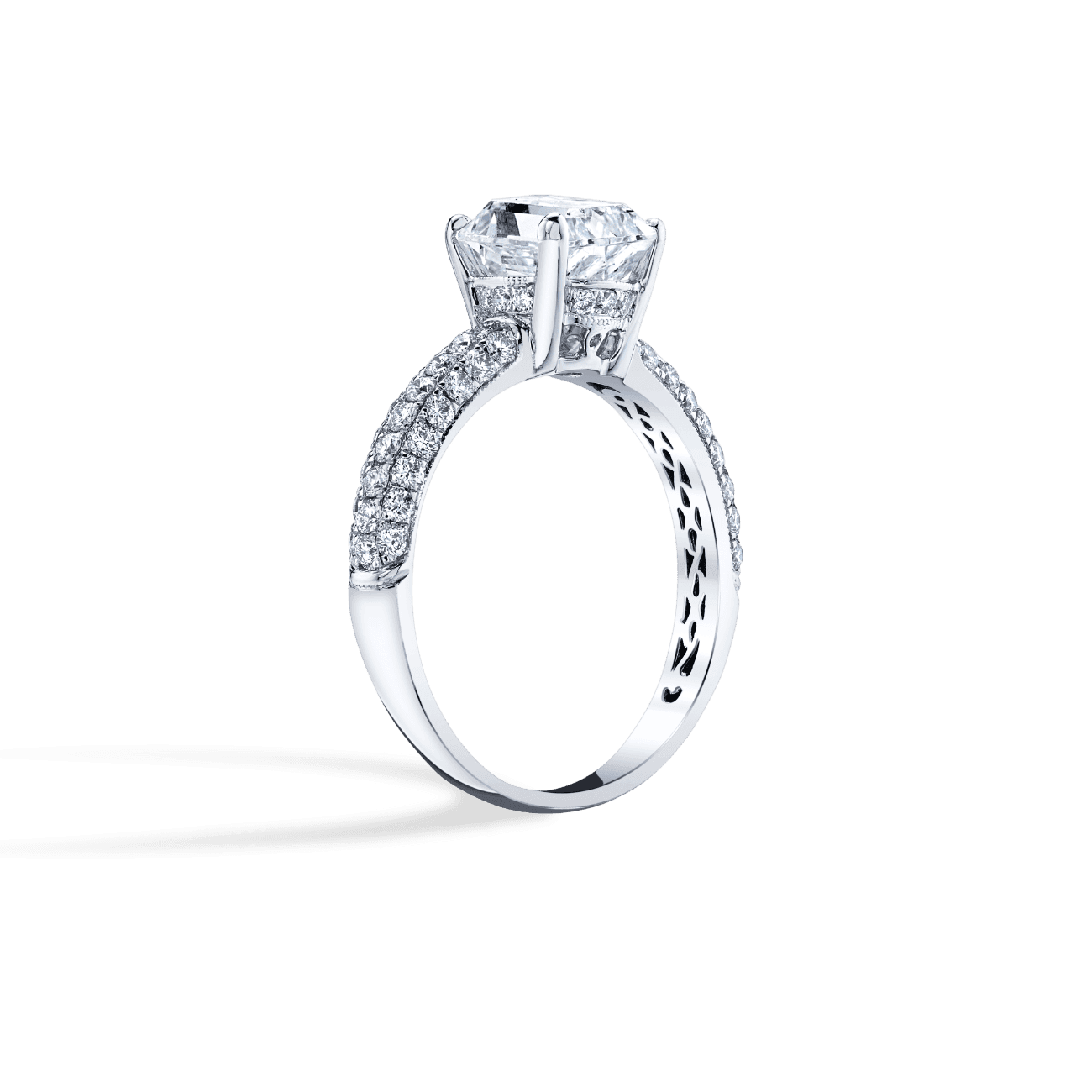 Micro Pave Engagement Ring