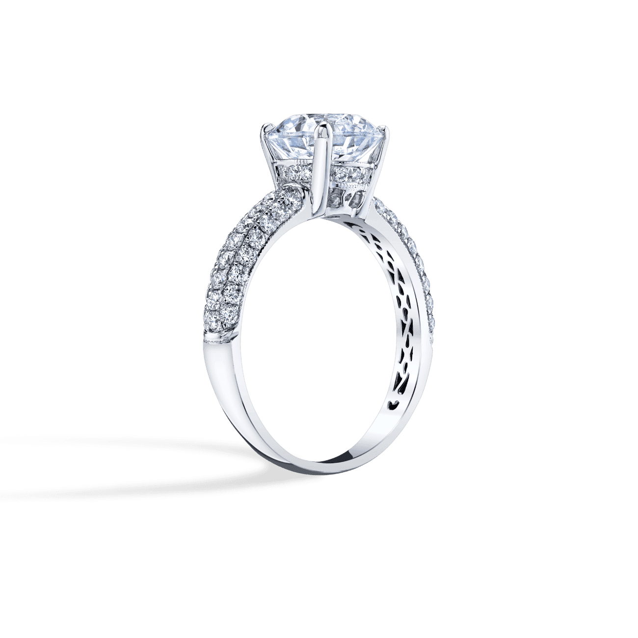 Micro Pave Engagement Ring