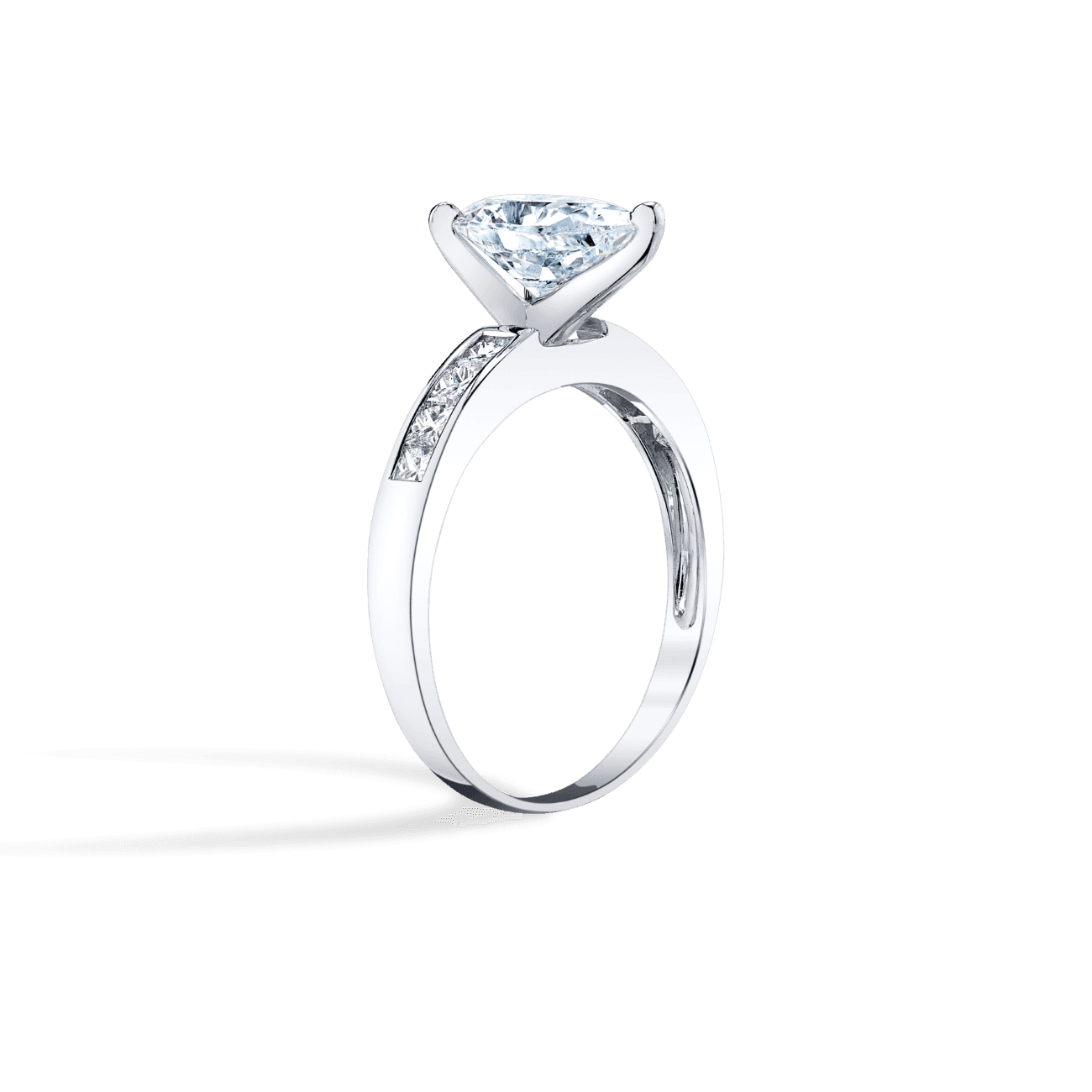 Channel Set Engagement Ring