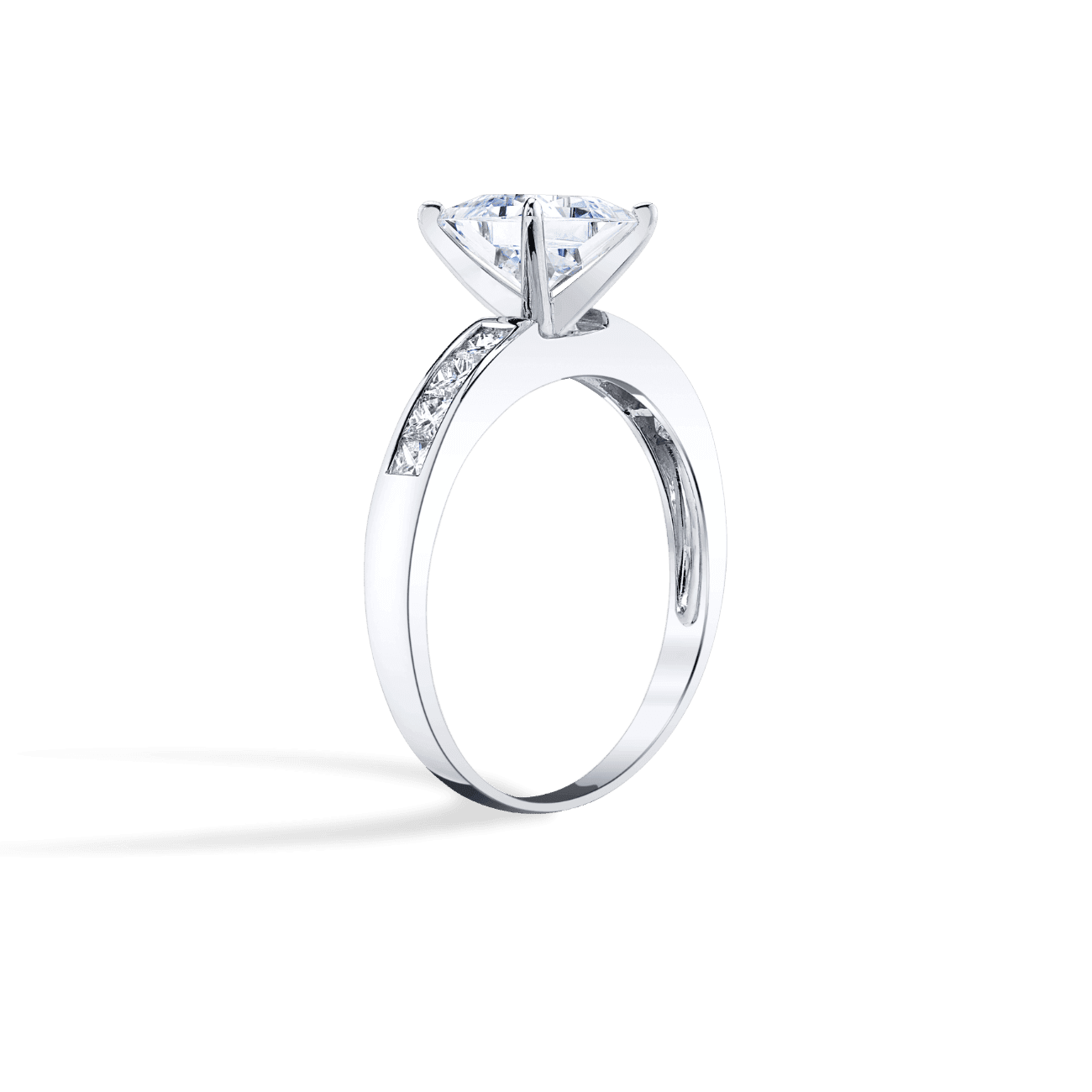 Channel Set Engagement Ring