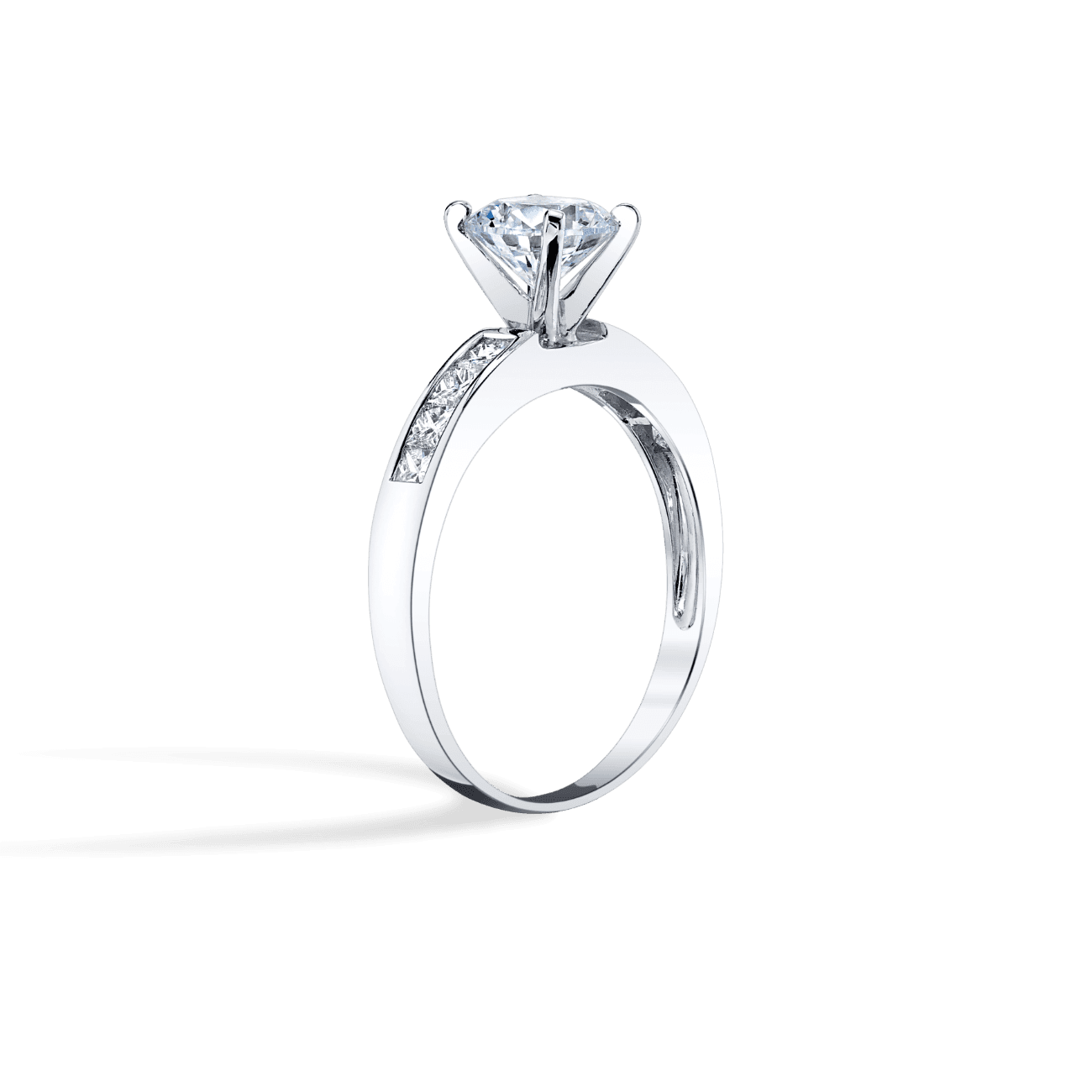 Channel Set Engagement Ring