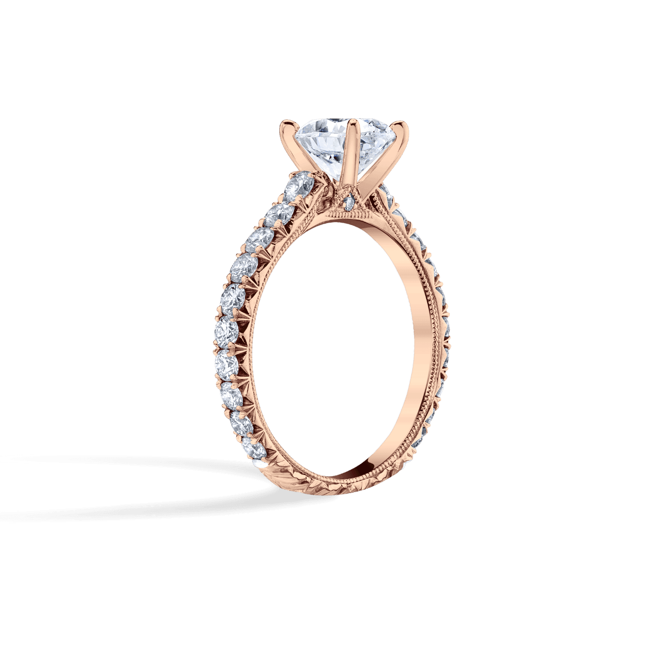 Luxe Scalloped Engagement Ring