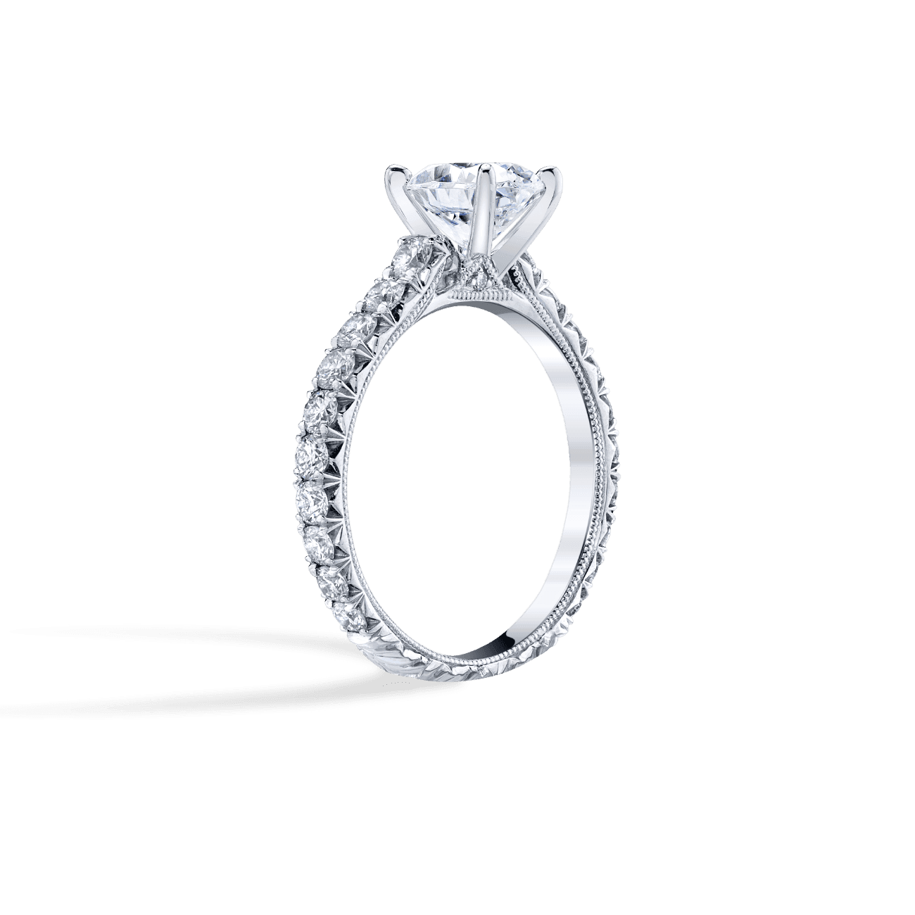 Luxe Scalloped Engagement Ring