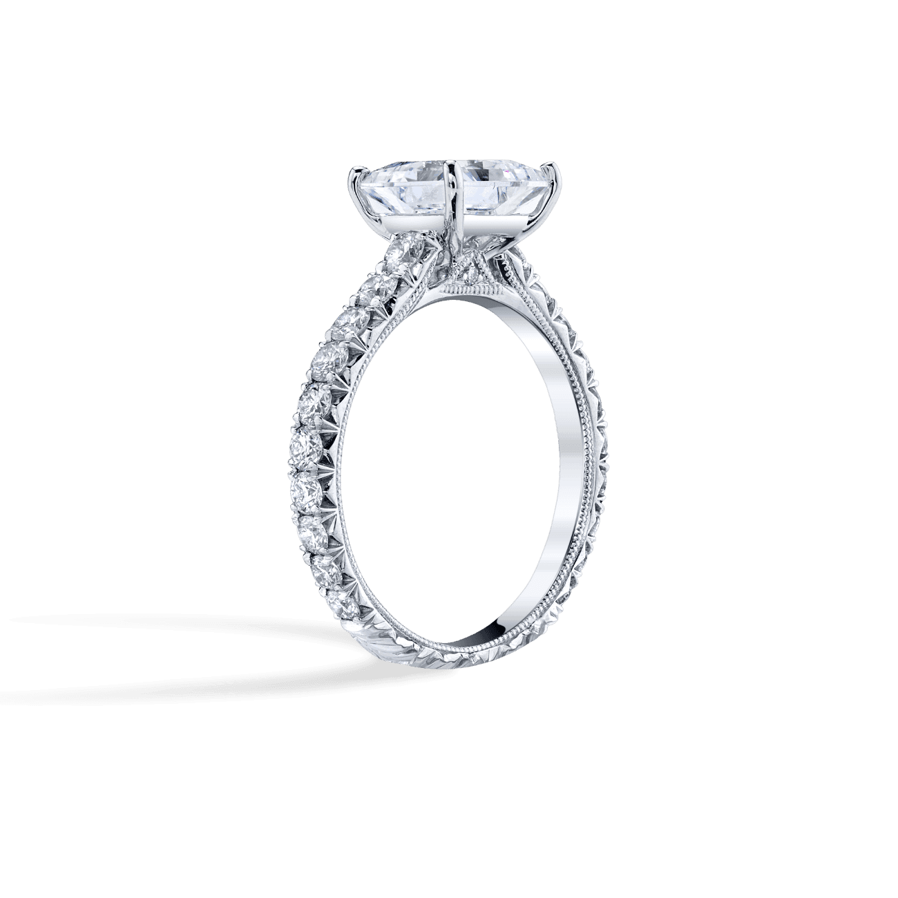 Luxe Scalloped Engagement Ring