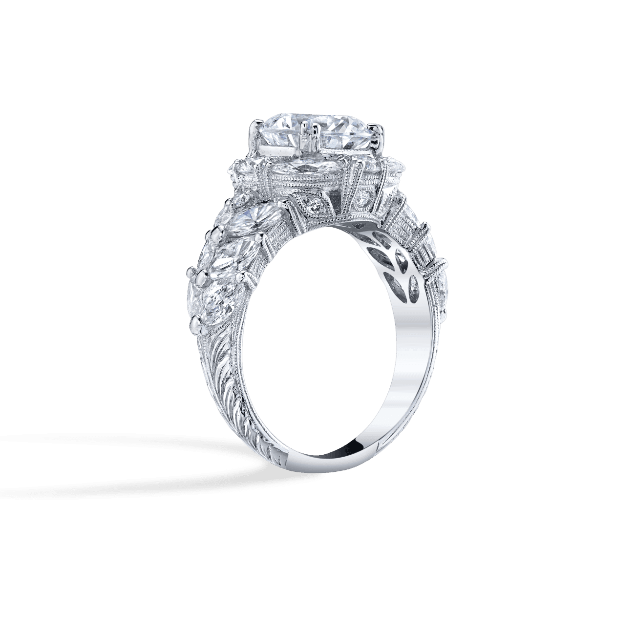 Vintage Opulence Engagement Ring