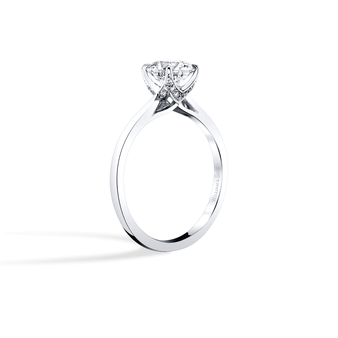 Tulip Solitaire Engagement Ring