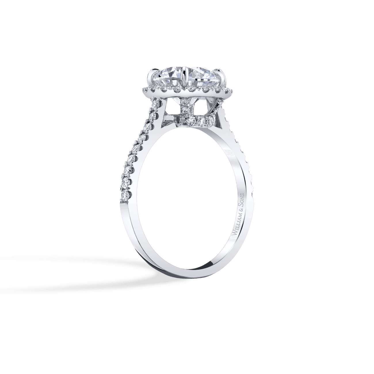 Luxe Halo Engagement Ring