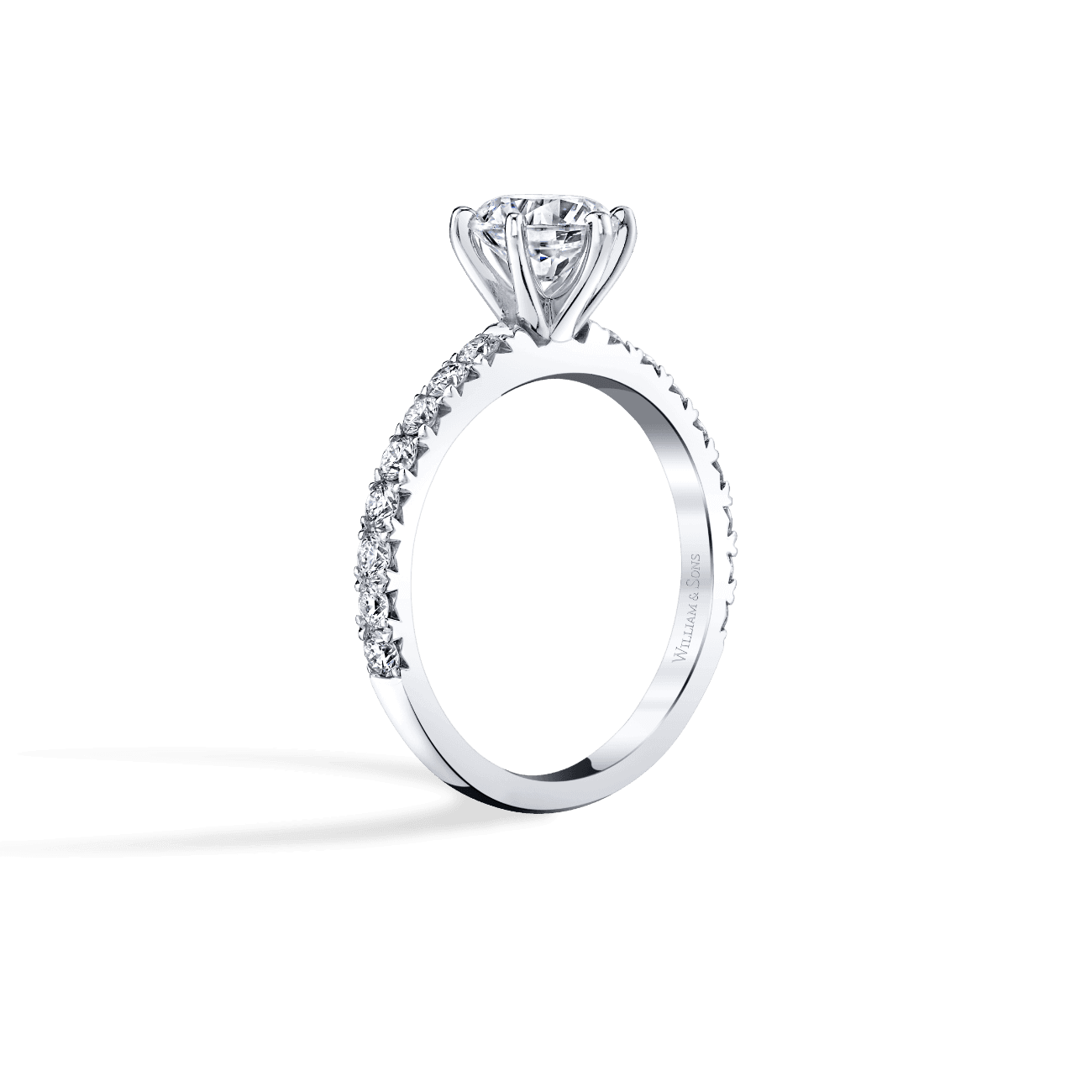 Luxe Six Prong Engagement Ring