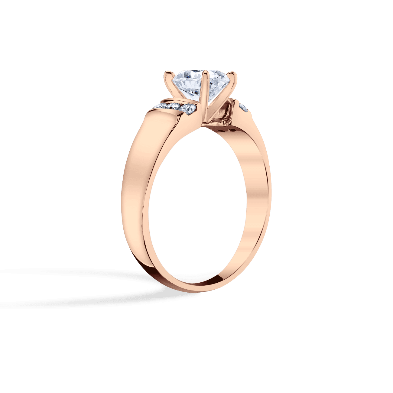 Channel Set Engagement Ring