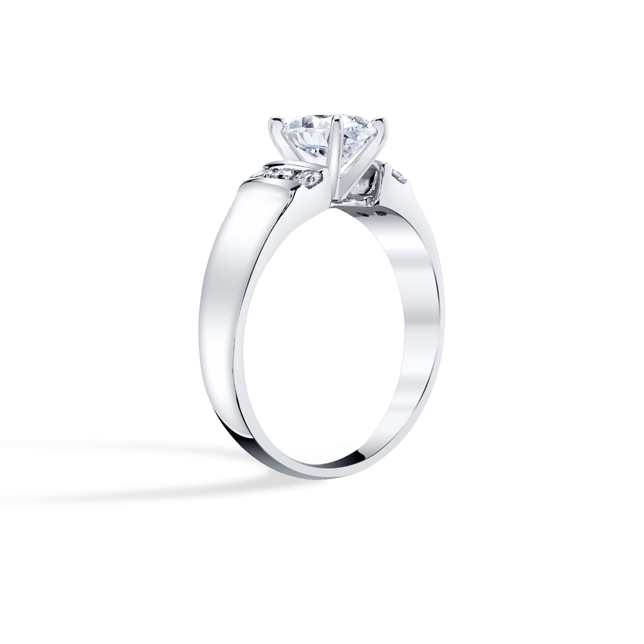 Channel Set Engagement Ring