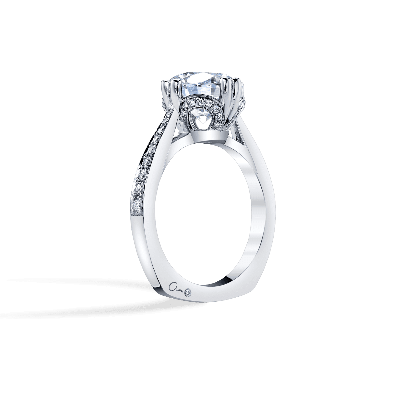 Luxe Offset Engagement Ring