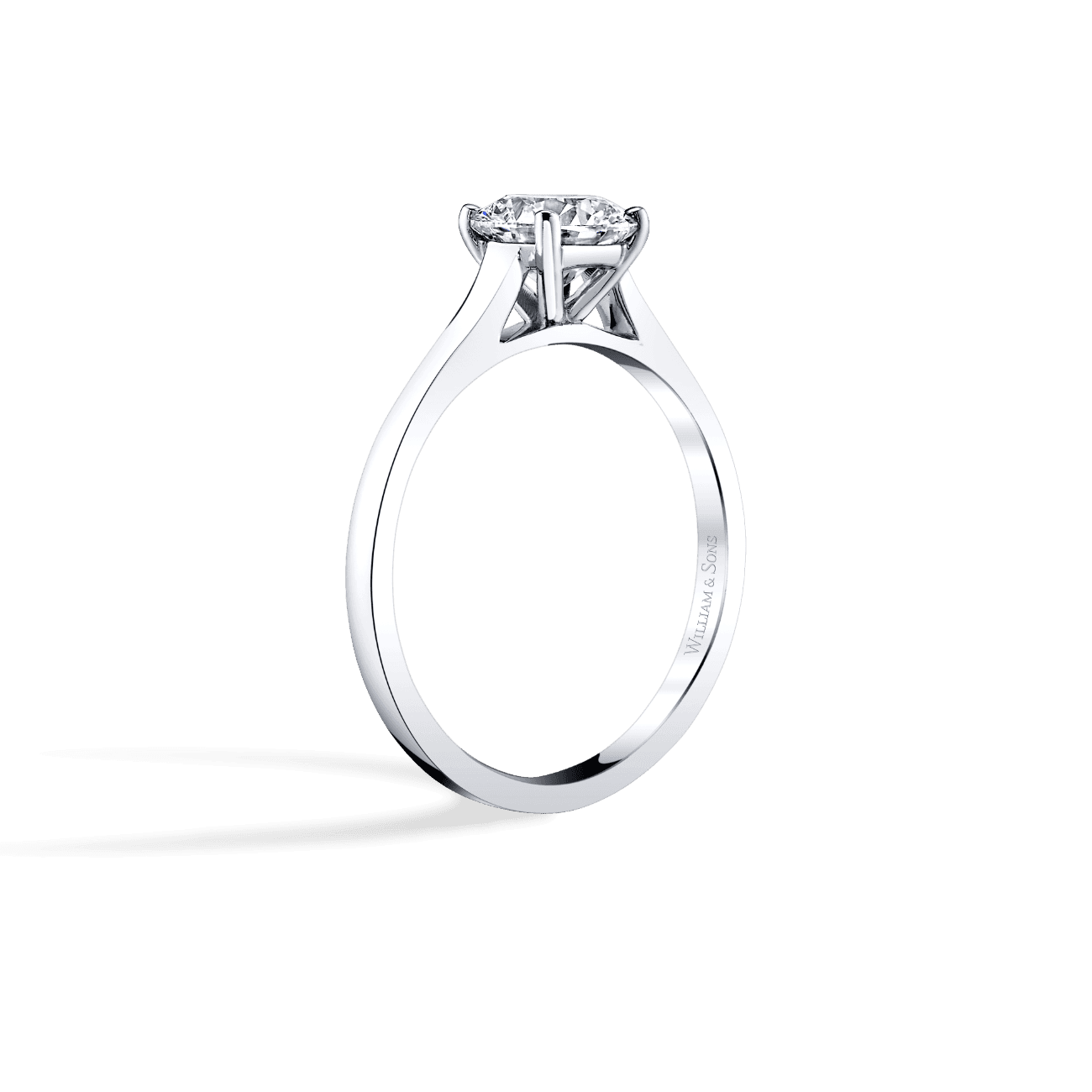 Cathedral Solitaire Engagement Ring