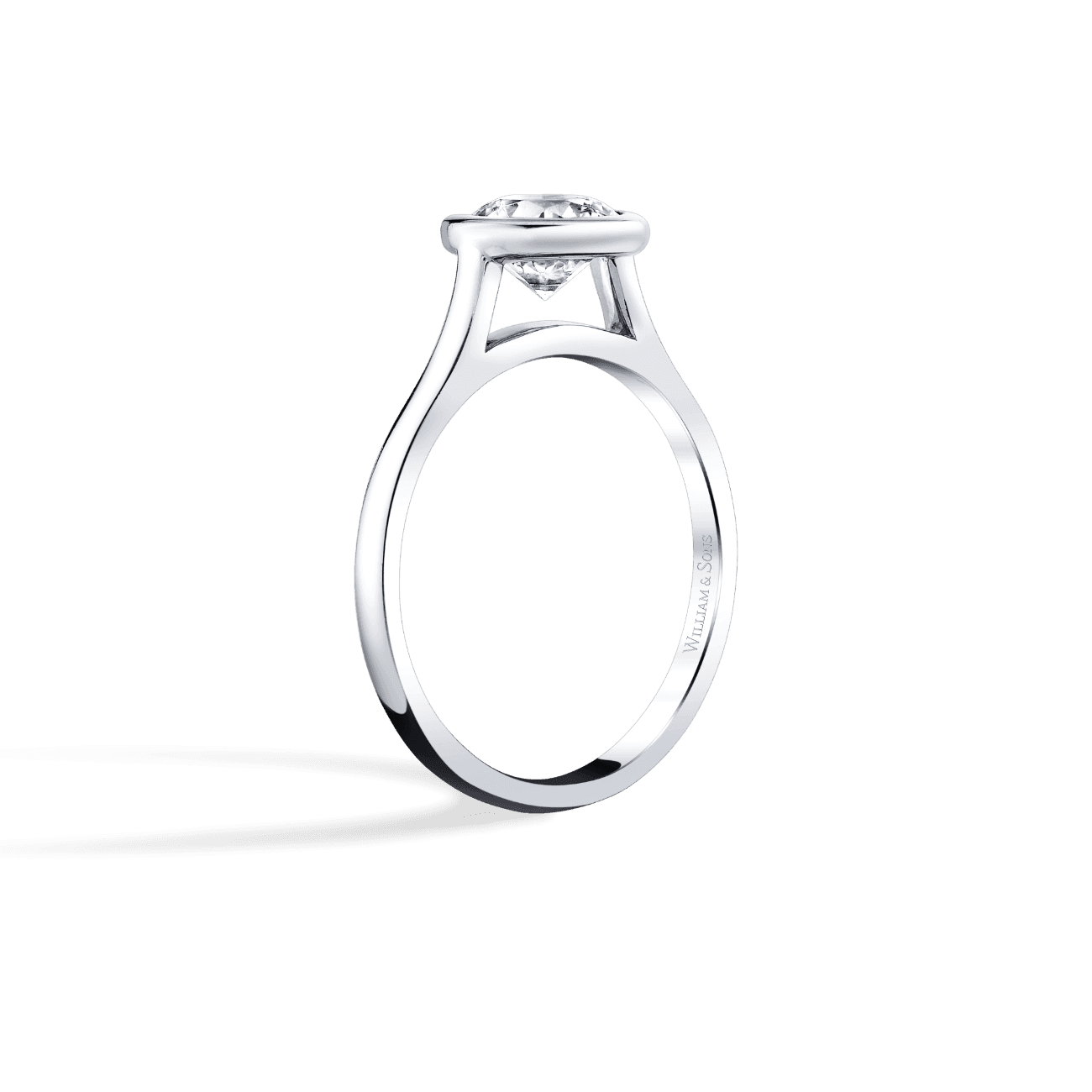 Bezel Solitaire Engagement Ring