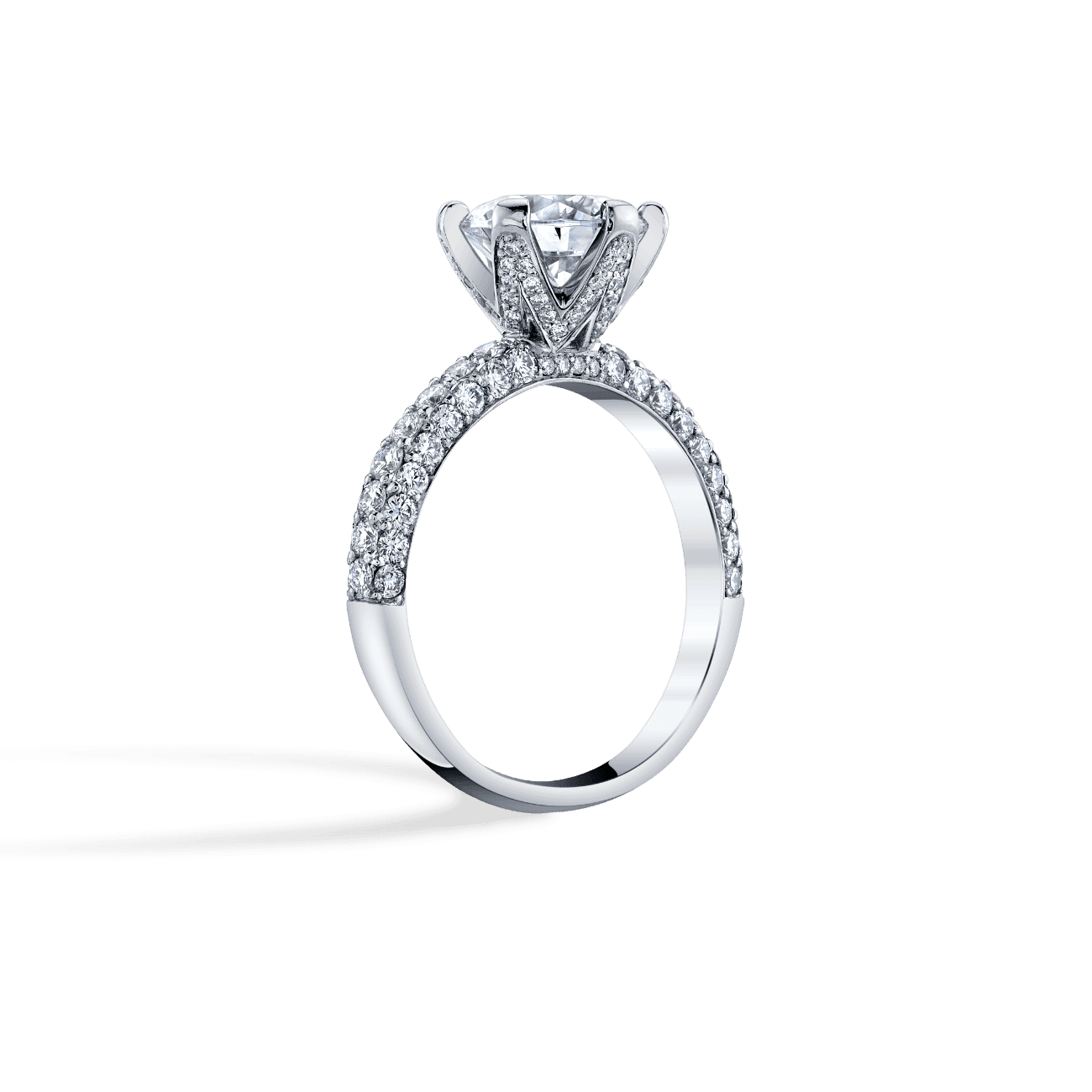 Micro Pave Engagement Ring