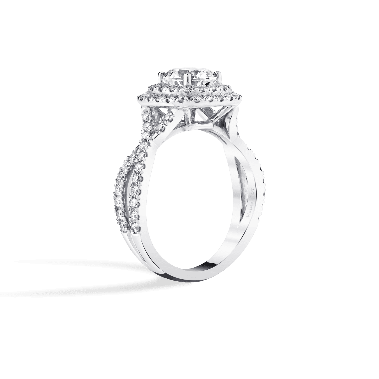 Double Halo Engagement Ring